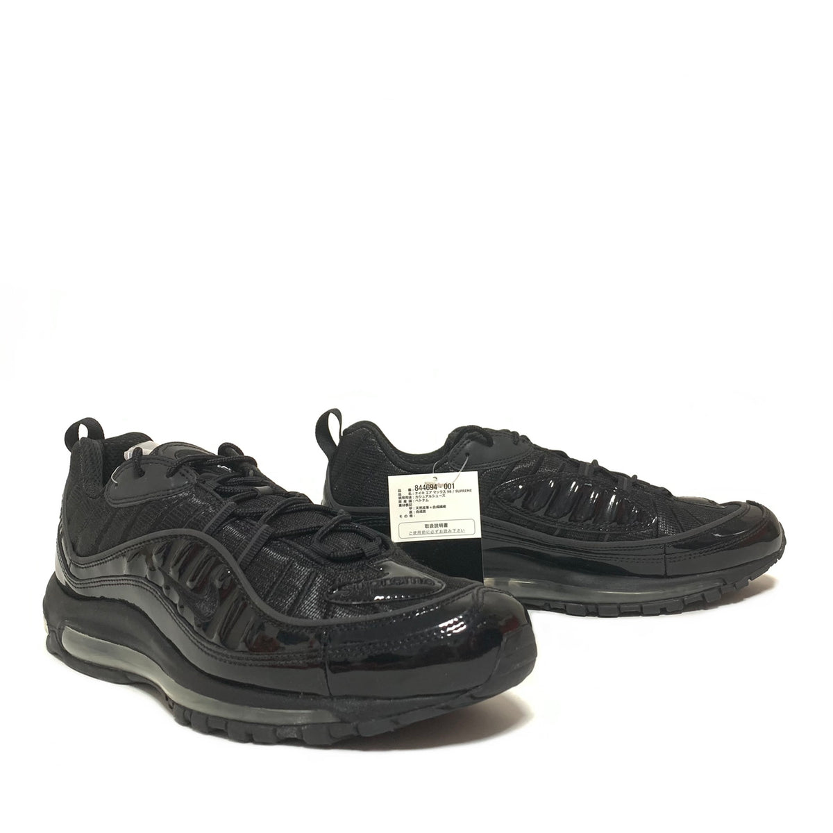 Nike Supreme Black And White Nike 98 NIKE AIR MAX 98 SUPREME BLACK –