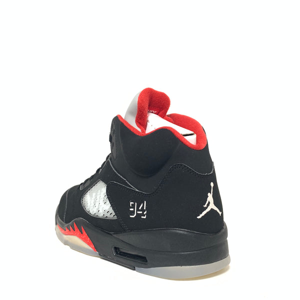 Air Jordan 5 Retro Supreme Supreme White / Black-Varsity Red