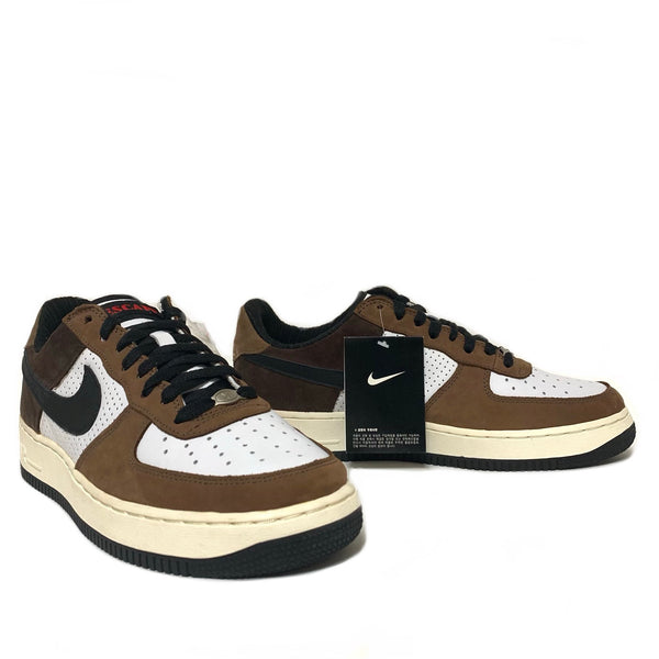 Nike Air Force 1 Low Premium 'Escape' White Brown Black - Size 10.5- 312489  101